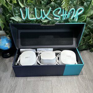 Amazon eero 6 Mesh Wi-Fi System 3-Pack Dual Band Whole Home Router Extenders Set